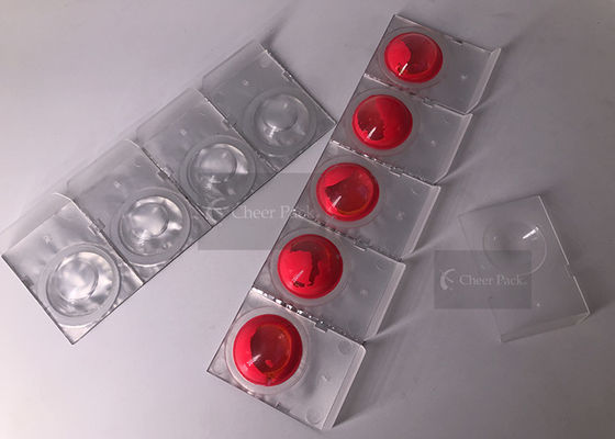 Άσπρα μικρά πλαστικά εμπορευματοκιβώτια PP για τη ζωηρόχρωμη πολωνική συσκευασία καρφιών, διάμετρος 45*30