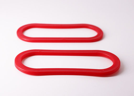 Κόκκινες στερεές λαβές πλαστικών τσαντών για την τεμαχισμένη υπηρεσία cOem πλαστικών τσαντών