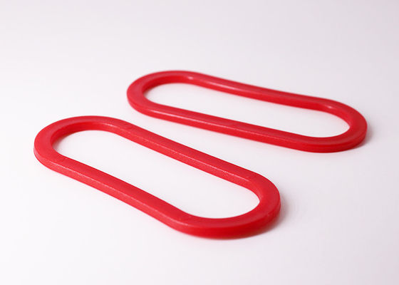 Κόκκινες στερεές λαβές πλαστικών τσαντών για την τεμαχισμένη υπηρεσία cOem πλαστικών τσαντών