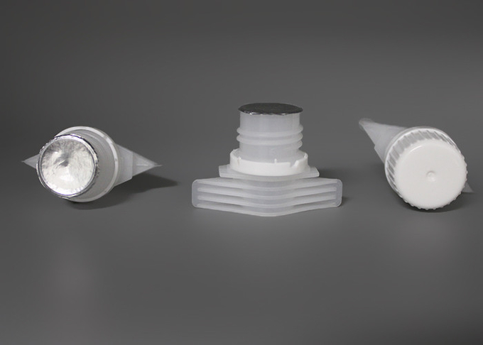 HDPE χύνει τα καλύμματα σωλήνων με το σφραγίζοντας στόλισμα φύλλων αλουμινίου αργιλίου/την κάλυψη σακουλών παιδικών τροφών