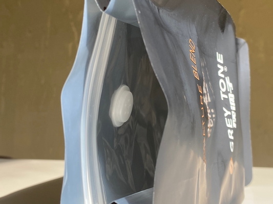 ποιότητας  Customized Printed Zipper Stand Up Pouch 250g 500g Coffee Bag With Valve Plastic Packaging Aluminum Foil Bag Εργοστάσιο