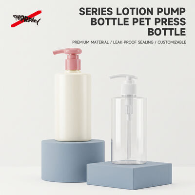 Ποιότητα  250ml 300ml 500ml PET Lotion Pump Bottle | Cosmetic Shampoo Packaging Supplier | Multi-size cylinder PET bottle, 24 thread neck, leak-proof. Custom color & logo for shampoo, body wash, skincare liquid Εργοστάσιο