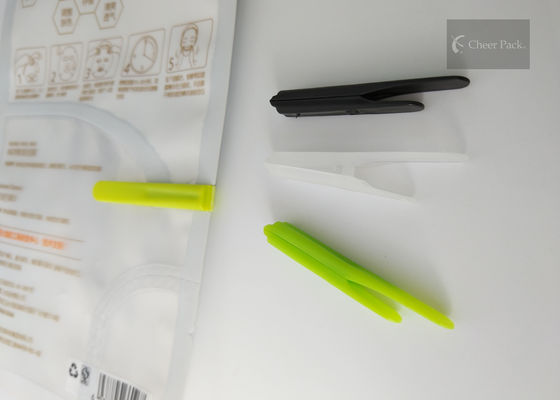Ανθεκτικοί μικροί συνδετήρες πλαστικών τσαντών, σφραγίζοντας συνδετήρες 0.6mm πακέτων εσωτερικό πλάτος τρυπών