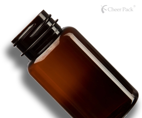 6.75 Oz 200 Ml Αμπερό σκούρο πράσινο Πολυέστερ Υγειονομικό Προϊόν πλαστικό Συσκευαστικό Μπουκάλι Κεπάκι 38mm 38-400
