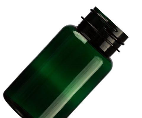 6.75 Oz 200 Ml Αμπερό σκούρο πράσινο Πολυέστερ Υγειονομικό Προϊόν πλαστικό Συσκευαστικό Μπουκάλι Κεπάκι 38mm 38-400
