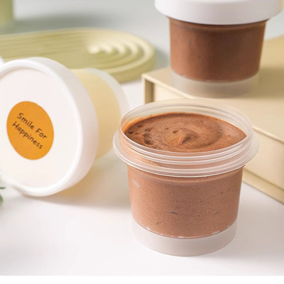 100 ml 200 ml πράσινο τσάι αβοκάντο παγωτό κρέμα μούσα φλιτζάνι παγωμένη κρέμα χιόνι γρασίδι λάσπη φιλμ κονσέρβες