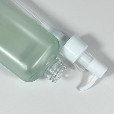 Πράσινη πολυτέλεια 50ml 100ml 450ml Στρογγυλά πλαστικά μπουκάλια καλλυντικής λοσιόν υλικό PP Press Pump Squeeze μπουκάλια για σαμπουάν φροντίδας δέρματος