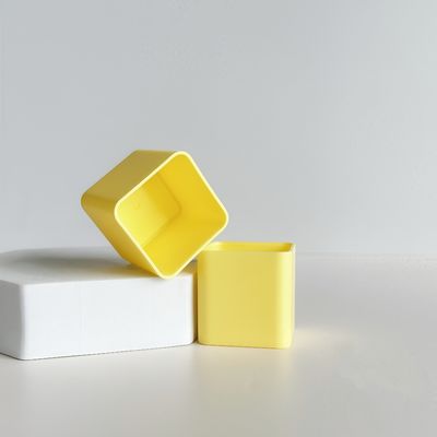 Custom Logo 45ml Square Disposable Plastic PP Cups with Aluminum Foil Lid for Food Packaging