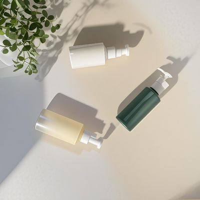 Μπουκάλι αντλίας λοσιόν σε σχήμα κυλίνδρου PET 300ml-500ml για συσκευασία καλλυντικών με εκτύπωση λογότυπου που προσαρμόζεται