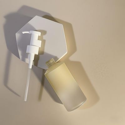 Μπουκάλι αντλίας λοσιόν σε σχήμα κυλίνδρου PET 300ml-500ml για συσκευασία καλλυντικών με εκτύπωση λογότυπου που προσαρμόζεται