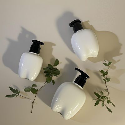 Πλαστικό μπουκάλι σε σχήμα δοντιού 100-250ml με αντλία πιέσεως για σαπούνι χεριών, λοσιόν μαλλιών, απολυμαντικό χεριών, προσαρμόσιμο λογότυπο