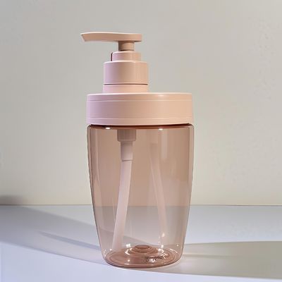 400ml 500ml Πλαστικό καλλυντικό μπουκάλι PET με αντλία πιέσεως για αιθέριο έλαιο, σαμπουάν και λοσιόν