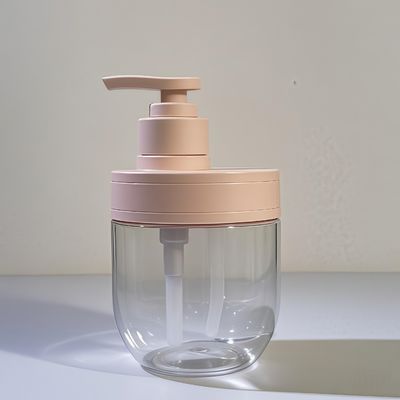 400ml 500ml Πλαστικό καλλυντικό μπουκάλι PET με αντλία πιέσεως για αιθέριο έλαιο, σαμπουάν και λοσιόν