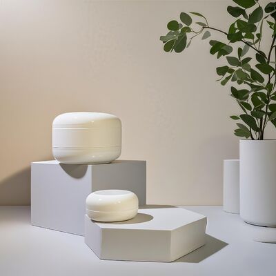 20 ml 40 ml πλαστικά επίπεδα στρογγυλά βάζα καλλυντικής κρέμας για προϊόντα κρέμας λοσιόν