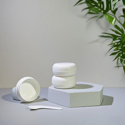 20 ml 40 ml πλαστικά επίπεδα στρογγυλά βάζα καλλυντικής κρέμας για προϊόντα κρέμας λοσιόν
