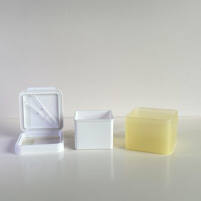 100 Φύλλα Βαμβακερό Επένδυμα Περιποίησης Δέρματος Μαζική Παραγγελία Πλαστικά Βάζα με Αφαιρούμενο Εσωτερικό από PP Τροφίμων για Εταιρείες Καλλυντικών/OEM