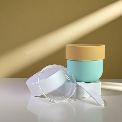 Δοχείο από πλαστικό PP κατάλληλο για τρόφιμα με βιδωτό καπάκι και ετικέτα με εκτύπωση UV για κρέμες προσώπου & σώματος 150-500ml (Cheer Pack)