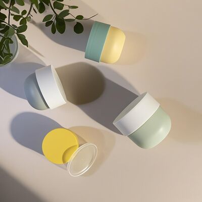 Δοχείο από πλαστικό PP κατάλληλο για τρόφιμα με βιδωτό καπάκι και ετικέτα με εκτύπωση UV για κρέμες προσώπου & σώματος 150-500ml (Cheer Pack)