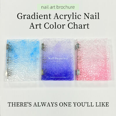 Αποσπώμενη Ακρυλική Μαγνητική Πλακέτα Επίδειξης Νυχιών με 120/180/240 Χρώματα Βιβλίο Ντεγκραντέ Χρώματος Πλαστικό Εργαλείο για Συμβουλές Νυχιών Gel