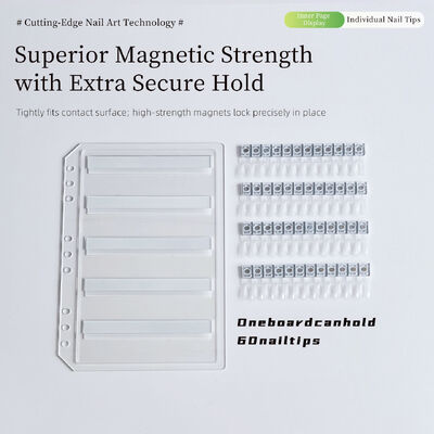 Αποσπώμενη Ακρυλική Μαγνητική Πλακέτα Επίδειξης Νυχιών με 120/180/240 Χρώματα Βιβλίο Ντεγκραντέ Χρώματος Πλαστικό Εργαλείο για Συμβουλές Νυχιών Gel