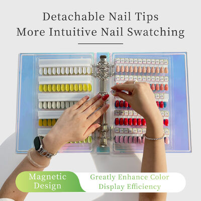 Αποσπώμενη Ακρυλική Μαγνητική Πλακέτα Επίδειξης Νυχιών με Ντεγκραντέ Χρώματα 120/180/240 Αποχρώσεις για Πλαστικό Εργαλείο Προμήθειες Τζελ Νυχιών