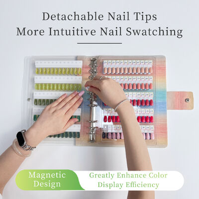 Επαγγελματικό αποσυναρμολογήσιμο ακρυλικό μονομαγνητικό πίνακα απεικόνισης nail art τετράγωνο 120/180/240 χρώματα κλίσης πλαστικό εργαλείο για νύχια