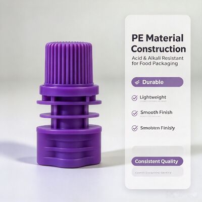 8.6mm εσωτερική διάφραξη PE πλαστικό καπάκι βίδα φορητά και ανθεκτικά καπάκια για σφουγγαρισμένες τσάντες