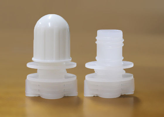 Άσπρα πλαστικά καλύμματα κάλυψης βιδών σωλήνων που σφραγίζουν στο πλυντήριο καθαριστικό Doypack