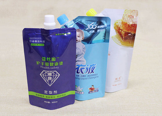 Προσαρμόστε λαβών τις πλαστικές τσάντες σωλήνων ακροφυσίων Doypack υγρές για το απορρυπαντικό πλυντηρίων